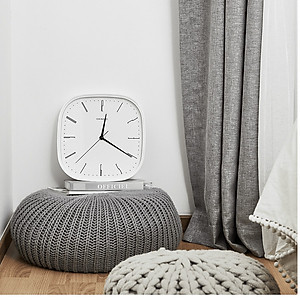Đồng hồ treo tường Xiaomi Mijia aigo Im lặng Chính xác Phong cách thiết kế đơn giản Đồng hồ trắng cho trang trí nội thất trang trại