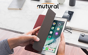 Bao da ipad Mini 5 2019 hiệu Mutural có khe cài bút cảm ứng_ Đỏ- hàng nhập khẩu