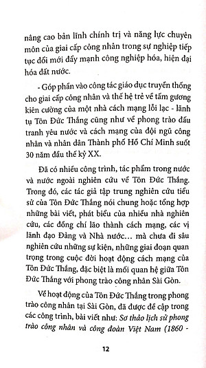 Sách Tôn Đức Thắng Với Phong Trào Công Nhân Sài Gòn Đầu Thế Kỷ XX Đến Năm 1930