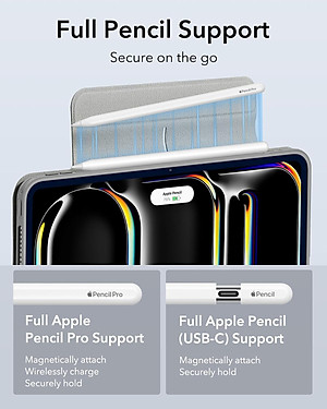 Bao Da dành cho iPad Pro 11 inch / iPad Pro 13 inch 2024 ESR Rebound Hybrid Case 360 - Hàng Chính Hãng