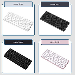 Bàn phím không dây mini K23 kết nối bluetooth + Usb wireless pin sạc hỗ trợ đa nền tảng thiết bị hàng nhập khẩu