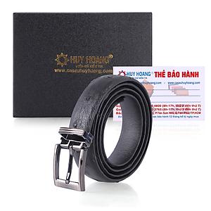 Thắt Lưng Nữ Da Đà Điểu Da Hột Huy Hoàng HT5421 - Đen
