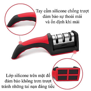 Dụng cụ mài dao, mài kéo 3 rãnh