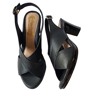 Giày Cao Gót Da Bò Thật BIGGBEN Gót 7 Phân SDCG78