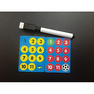 Bảng sơ đồ chiến thuật bóng đá- Bảng chiến thuật bóng đá gấp gọn 53*31 cm+ Tặng kèm bút lông và bảng số nam châm - Hàng chính hãng