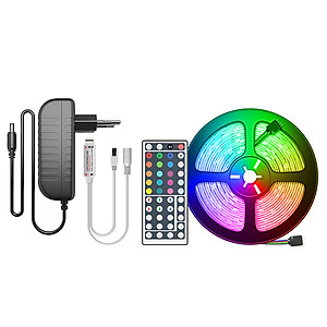 Cuộn Đèn LED Trang Trí Quấn Cây RGB Siêu Sáng, Dài 5M Kèm Remote 44 Phím
