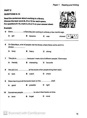Key English Test 5 with Answers Reprint Edition - Cambridge