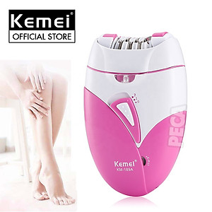 Máy tẩy lông Kemei KM-189A tẩy và nhổ lông toàn thân, cạo lông tay chân, tẩy sạch lông vùng bikini sử dụng pin sạc chuyên nghiệp điều chỉnh 2 mức tốc độ