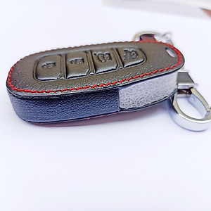 Bao Da Chìa Khóa Dành Cho Xe Hyundai Accent 2021 (Da Thật) Logo 3D