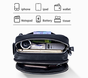 Túi đeo chéo nam 100% da bò thật cao cấp phong cách mới