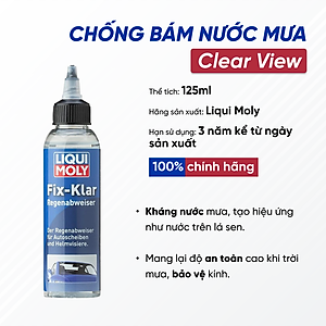 Dung Dịch Chống Bám Nước Mưa Liqui Moly Clear View 1590 | Chống Bám Nước Mưa Trên Kính Ô Tô Giúp Tăng Tầm Nhìn Khi Đi Mưa