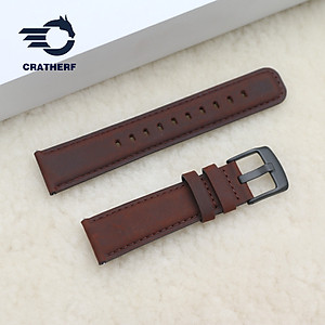 Dây Đồng Hồ Da Bò Sáp Chốt Thông Minh Thay Thế Đồng Hồ Cổ Điển Các Loại SmartWatch, Samsung Watch, Huawei