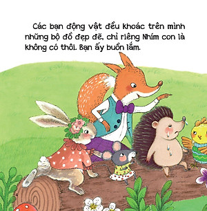 Bộ Sách Phát Triển IQ - EQ Đầu Đời Cho Bé - Biết Quý Trọng Tình Bạn - Nhím Con Mặc Áo