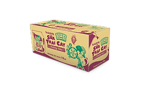 Thùng 24 Túi Sữa Trái Cây Hương Nho KUN 110ml/túi