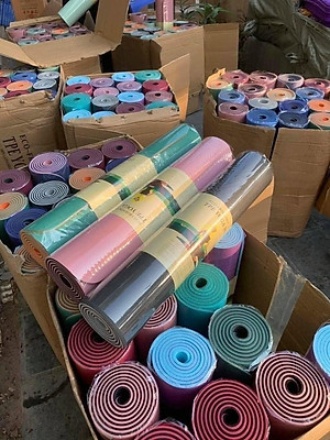 Thảm Tập Yoga Định Tuyến và loại trơn TPE Chống Trượt 6mm và 8mm