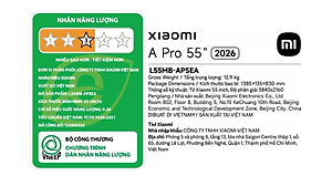 Google Tivi Xiaomi A Pro 2026 QLED 4K 55 Inch L55MB-APSEA - Hàng chính hãng