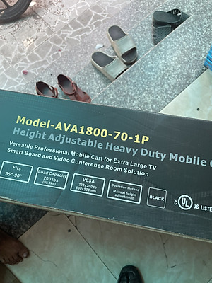 Giá Treo TiVi Di Động North Bayou AVA1800 Màu Đen Lắp Cho Màn Hình Từ 55 inch - 80 inch Nhập Khẩu