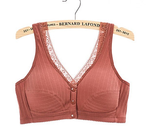 Áo Lót Cho Phụ Nữ Trung Niên Azuno Az400 Cao Cấp Chất Liệu Cotton Không Gọng Nâng Ngực