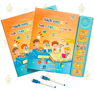 (Bản nâng cấp 2022) Sách nói Điện tử Song ngữ Anh - Việt cho trẻ em - Sách điện tử đa chức năng giáo dục sớm