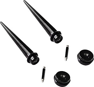 Bông tai đinh dài 6mm BT02 (Màu Đen) - 2 chiếc