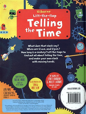 Sách Usborne Lift-the-Flap Telling the Time