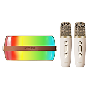 Bộ Loa Karaoke mini Bluetooth iCore ISM69 kèm 02 Micro - Hàng Chính Hãng