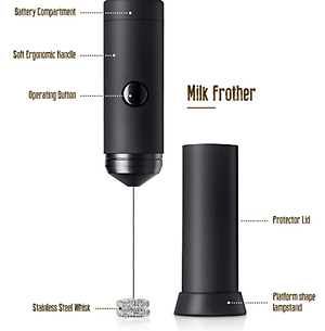 Máy Đánh Trứng,Đánh Bọt Cafe Đánh Sữa Di Động Cầm Tay 3 Tốc Độ Cao Cấp - Hàng chính hãng / Hàng nhập khẩu