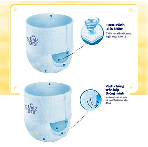 Tã quần UniDry Siêu khô thoáng gói Jumbo mới size XL