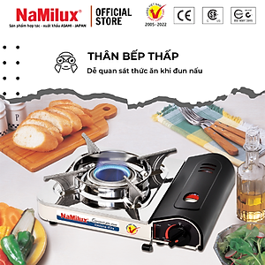 Bếp Gas Mini NaMilux NH-032PS│Đầu Đốt Cyclone│Tiết Kiệm Gas│Van Ngắt Gas An Toàn│Công Suất 2.4Kw │Hàng Chính Hãng
