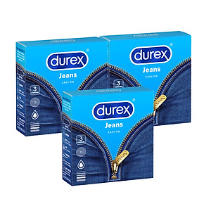 Bộ 3 Bao Cao Su Durex Jeans - Hộp 3 chiếc