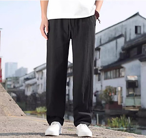 Quần dài nam ống suông, cạp có dây rút khuy cài, lịch lãm, sang trọng, phong cách Hàn Quốc qd11