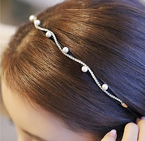 Bờm cài tóc đính đá lượn sóng dễ thương BN102