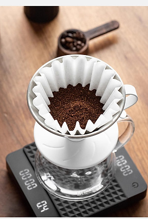 Giấy lọc hình tròn cho phễu Kalita 155 185 CAFE DE KONA