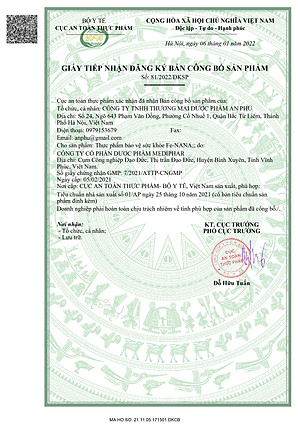 Viên sắt, acid folic, DHA, vitamin & khoáng chất Fe-NANA - Hộp 30 viên