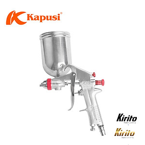 Súng phun sơn khí nén có chỉnh gió Kapusi Japan, đầu béc 1.5mm, 4 và 10 lỗ péc phun