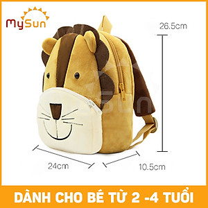 Balo cặp vải cho bé mầm non đi học nhà trẻ mẫu giáo MySun