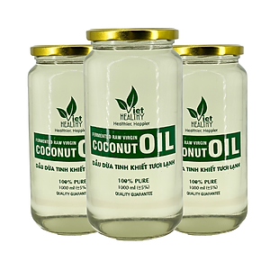Dầu Dừa Tinh Khiết Lên Men Tách Lạnh Viet Healthy Lọ 1000ml