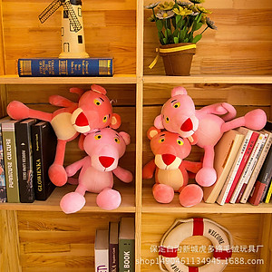 Gấu bông báo hồng Pink Panther dạng chibi siêu dễ thương (25cm--->50cm) hàng việt nam chất lượng cao, an toàn cho trẻ nhỏ