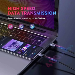 Ugreen UG60762US304TK 3m cáp usb type c ra lightning bọc nhôm chống nhiễu màu đen - HÀNG CHÍNH HÃNG