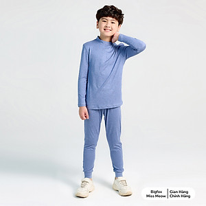 Áo giữ nhiệt bé trai bé gái Bigfox Miss Meow size đại, áo thu đông dài tay cổ cao cho bé size trẻ em 3,4,5,6…10,11 tuổi