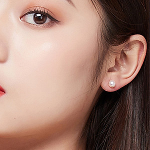 Bông Tai Ngọc Trai Nụ, Khuyên Tai Nụ Ngọc Trai Cao Cấp Nhiều Màu - B2510 - Bảo Ngọc Jewelry