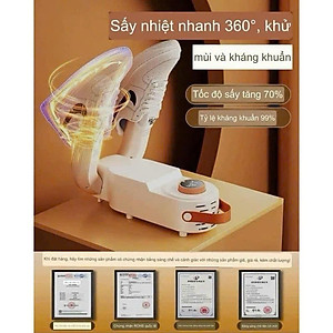 Máy Sấy Và Khử Trùng Giày có hẹn giờ Cao Cấp Làm Khô Siêu Nhanh - Loại Bỏ Khử Mùi Hôi Và Vi Khuẩn, Kiểu Dáng Nhỏ Gọn, Dễ Sử Dụng Máy Sấy Giày Dép Tất Găng Tay Khử Khuẩn Bằng Tia UV An Toàn Tiện Dụng Thông Minh
