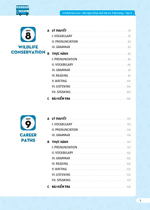 Sách bài tập tiếng Anh lớp 12 Global Success 4 kỹ năng (Có đáp án) – Tập 2 ThS Lê Vy Vivian