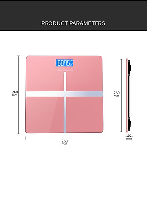 Cân Sức Khỏe Điện Tử LILAHOME-Kính Cường Lực-Độ Chính Xác Cao-Hàng Chính Hãng (Giao Màu Ngẫu Nhiên)