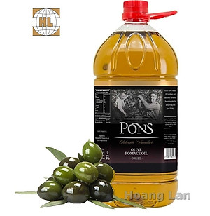 Dầu Olive Pons Pomace PONS 5L - Tây Ban Nha (chai nhựa-chuyên dùng cho nấu nướng)