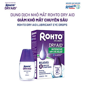 Nước nhỏ mắt dưỡng ẩm ẩm, giảm khô mắt chuyên sâu Rohto Dry Aid 10ml