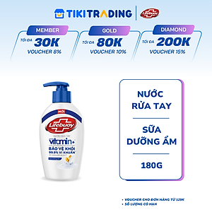 Combo 2 LIFEBUOY nước rửa tay sữa dưỡng ẩm 180g