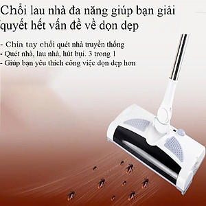 Chổi Lau Nhà Kết Hợp Hút Bụi Đa Năng 3 Trong 1 – Quét, Lau, Hút Tự Động Xoay 360° , vòi nước