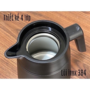 phích ủ nước nóng lạnh,bình pha trà có lõi lọc inox 304 nhập khẩu cao cấp 1,2 lít