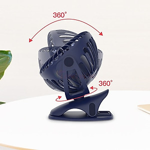 Quạt kẹp mini để bàn Yoobao 2500/6400mAh Y-F04 - Hàng chính hãng